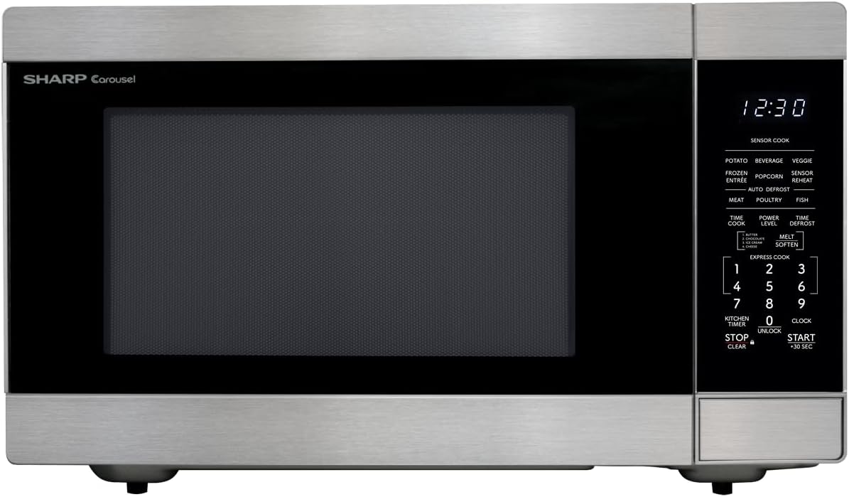 SHARP Countertop Microwave Oven with Removable 16.5-inch Carousel Turn