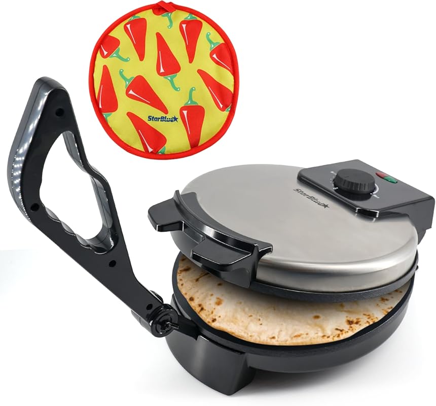 StarBlue 10 Inch Electric Roti Maker - FREE Roti Warmer, Automatic Sta
