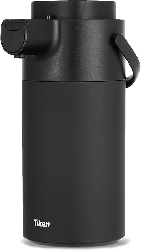 Tiken Airpot Coffee Dispenser with Pump - 135oz/4L Stainless Steel The