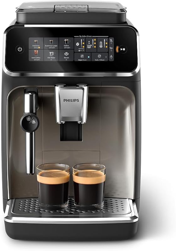 Philips 3300 Series Automatic Espresso Machine: Grinder, Frother, 5 Ho