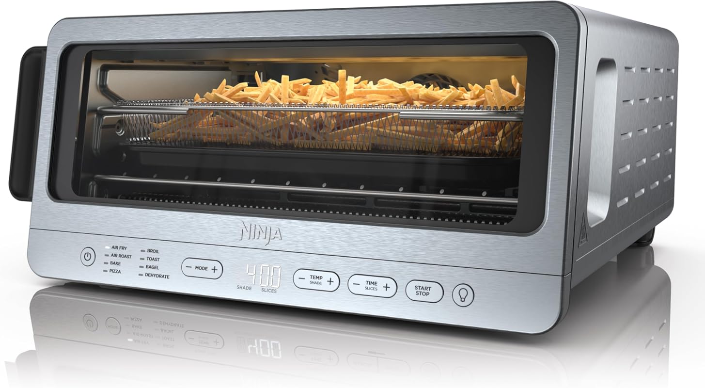 Ninja Air Fryer Toaster Oven Combo with 8-in-1 Functions, Flip-Up Stor