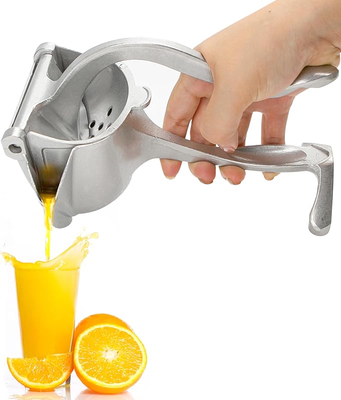 Bar Juicer Handheld Manual Fruit Press Squeezer with Seed Filter, Heav