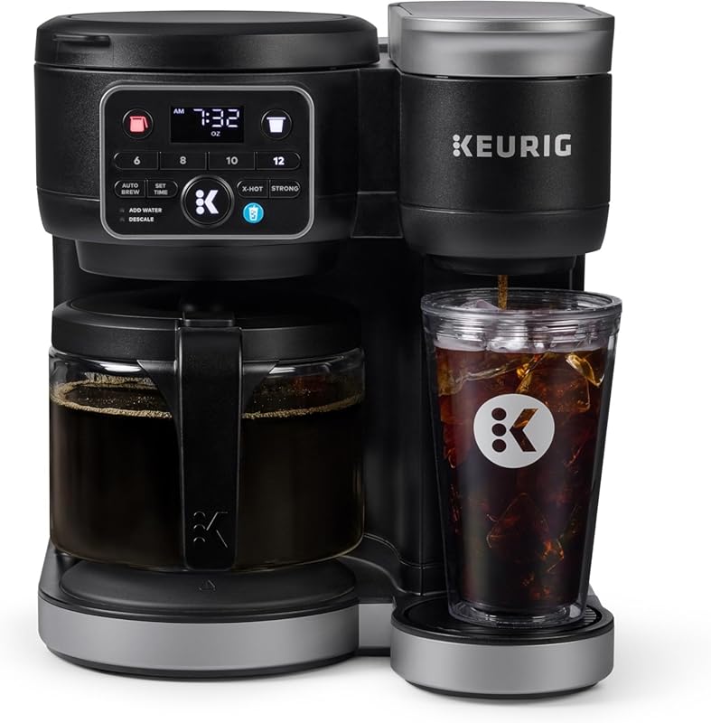 Keurig K-Duo Hot & Iced Coffee Maker Single Serve & Carafe MultiStream
