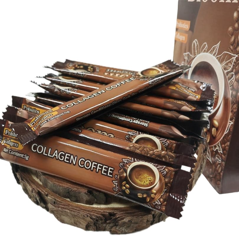 Slim Collagen Coffee Instant Packets - 12 Bags, Japanese Collagen for 
