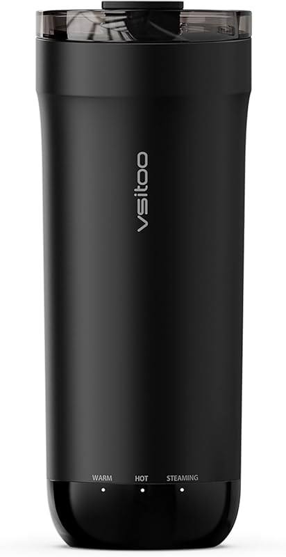 VSITOO S5 Auto-Sensing Heated Travel Mug - AI Hands-Free Heating to 12