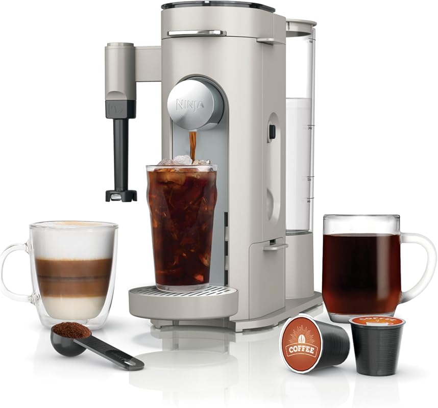 Ninja Specialty Single-Serve Coffee Maker for Pods/Grounds, K-Cup Comp