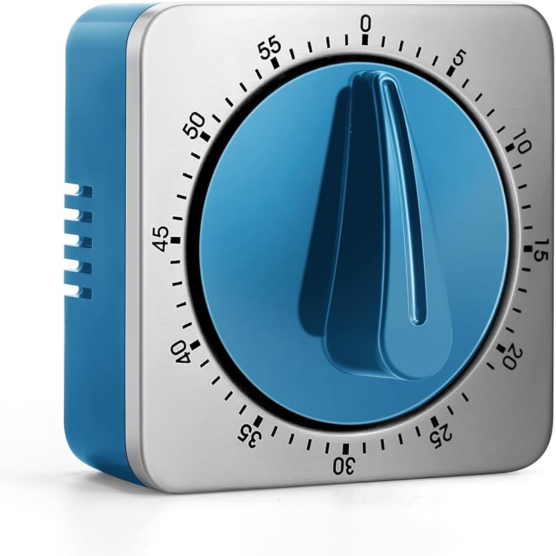 Chef Mechanical Kitchen Timer - Loud Alarm, Magnetic, No Batteries, St
