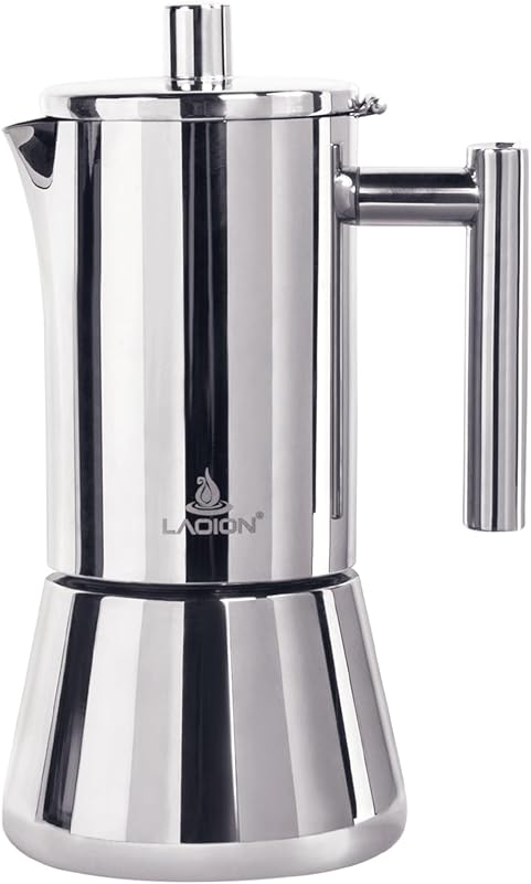 12 Cup Stainless Steel Stovetop Espresso Maker Moka Pot for Cuban Ital
