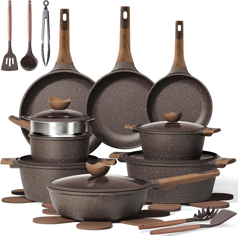 CAROTE 26PCS Pots and Pans Set Non Stick, Cookware Set Pots and Pans I