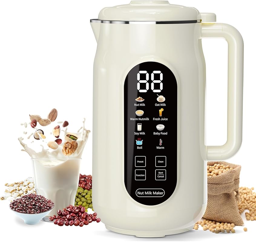 42oz 10-in-1 Nut Milk Maker for Soybean, Oat, Coconut Milk - IMD Scree