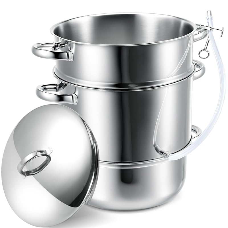 Suclain 3-Layer Stainless Steel Stovetop Water Distiller, 1.2 Gallon,