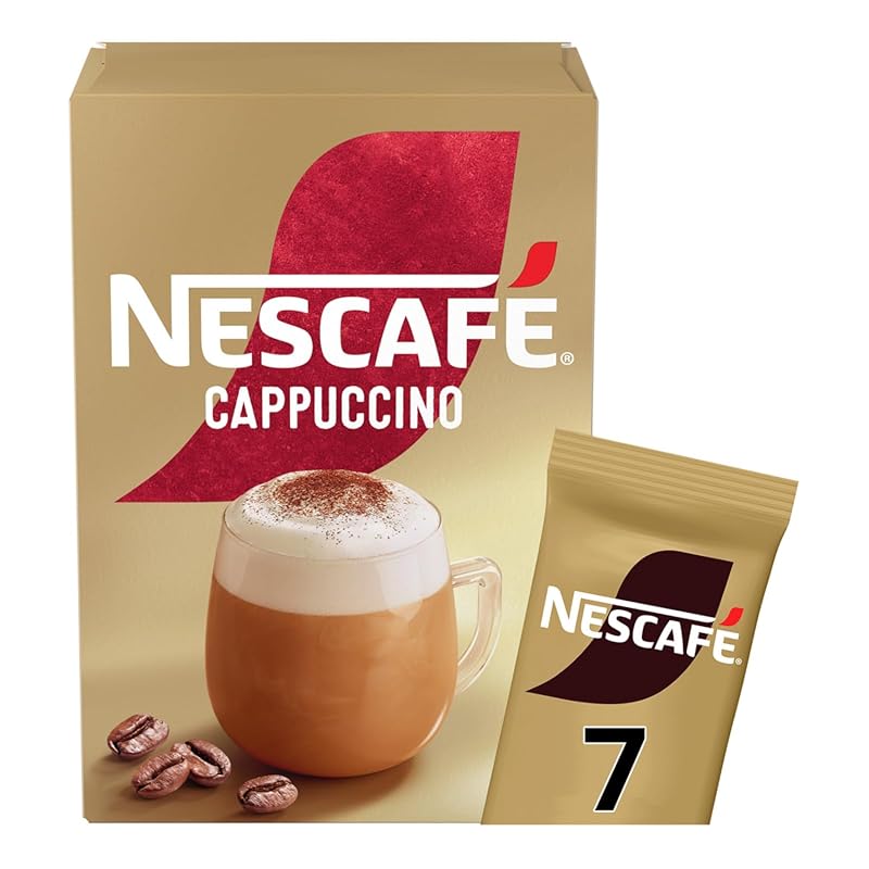 NESCAFÉ Cappuccino Instant Coffee Sachets - 7 Count Pack, 6 Packs Tota