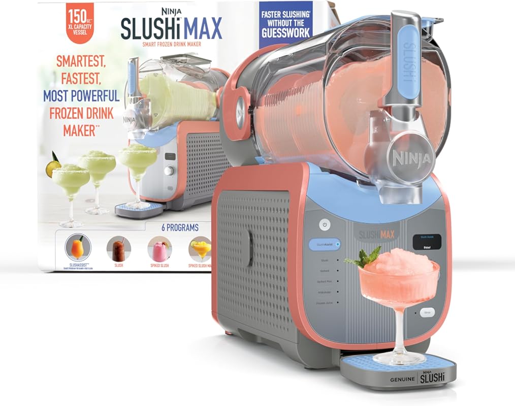 Ninja SLUSHi Max XXL Smart Frozen Drink Maker: 150oz, No Ice, 6 Progra