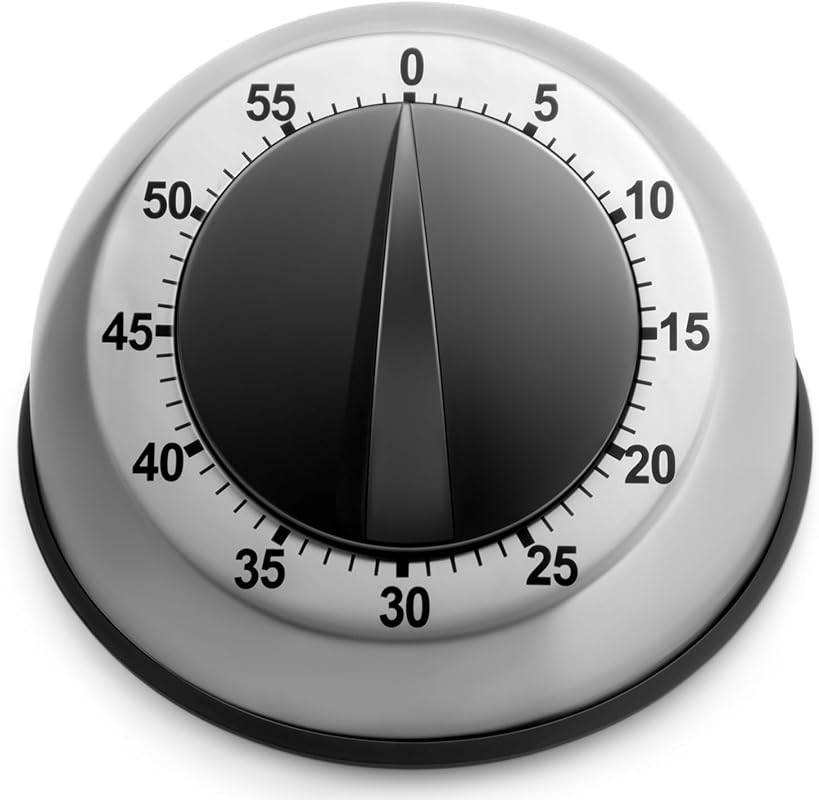 Chef Mechanical Kitchen Timer - Loud Alarm, Magnetic Backing, No Batte