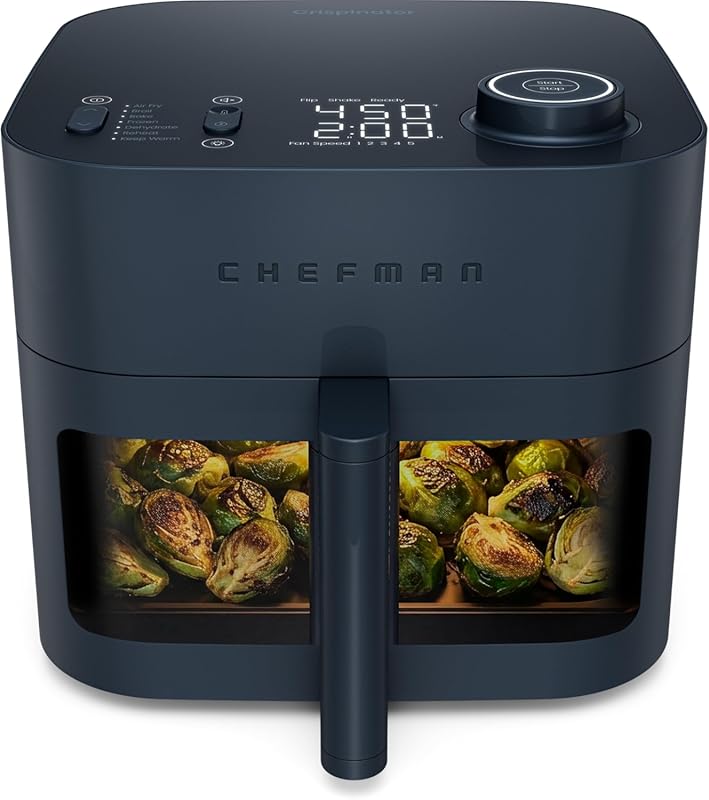 Chefman Crispinator Air Fryer 8 Qt, 7-in-1 with TurboFry Pro Technolog