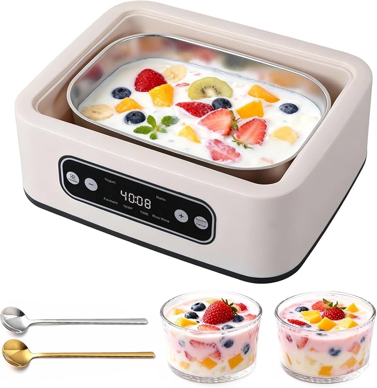 Yogurt Maker Timer Temperature Control Fully Automatic Home Use Greek