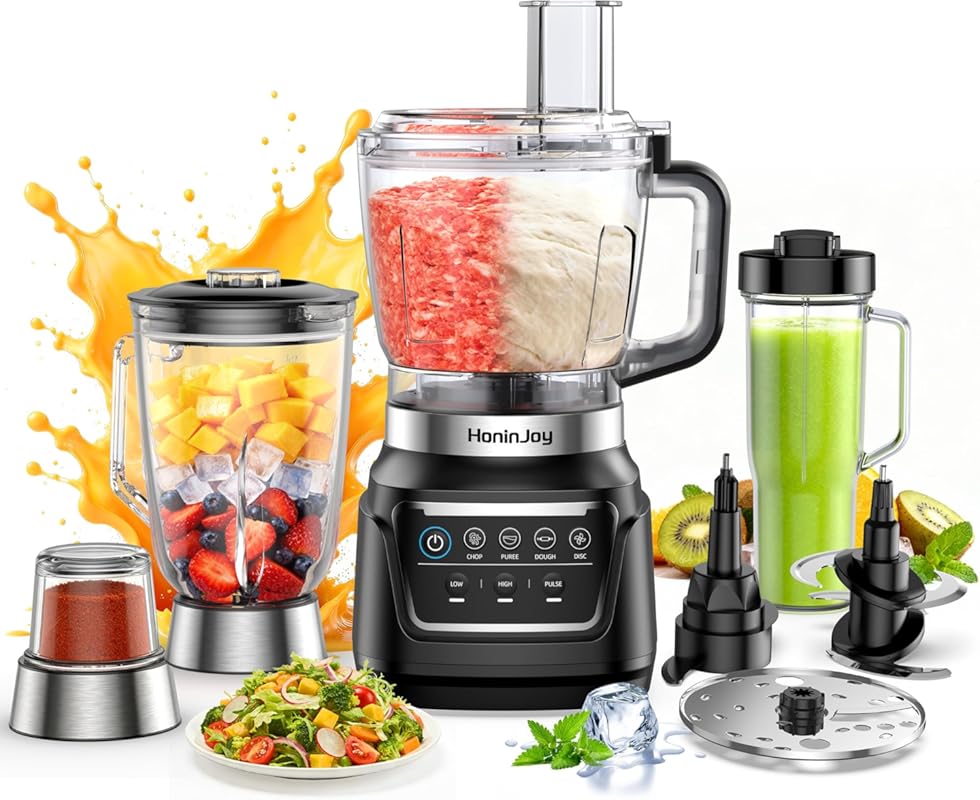 10-in-1 All-in-One Blender and Food Processor for Smoothies, Ice Crush