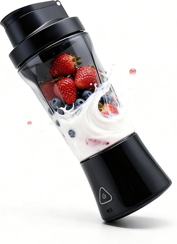 TorqueHome 3-in-1 Portable Blender Cup: 24oz, USB-C Rechargeable, Self