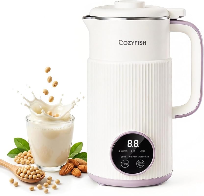 Cozyfish 35oz Nut Milk Maker for Soy, Almond, Oat, Soup, Juice - 12-Bl