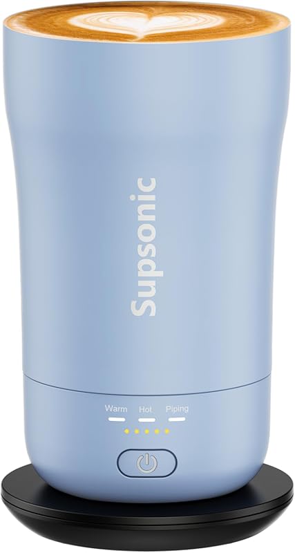 Supsonic 14oz Heated Coffee Mug S1 - 3 Temperature Settings, Insulated