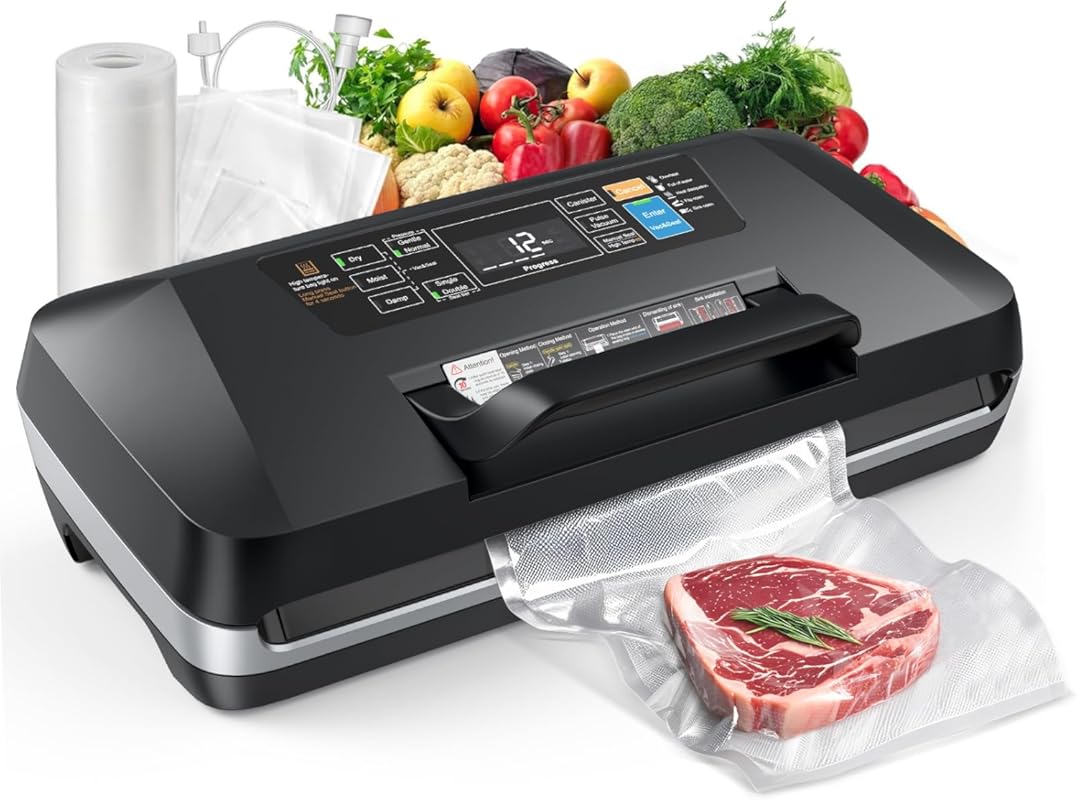 95Kpa Powerful Commercial Vacuum Sealer with Full Automatic Suction, B