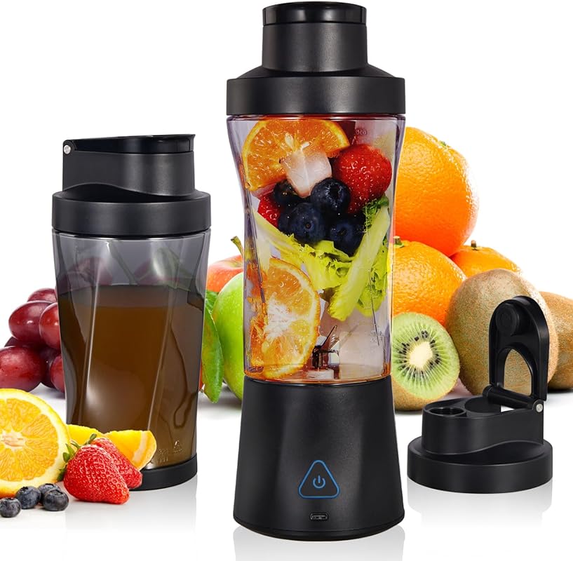 Black Knight Cordless Personal Blender: 24oz, 360W, 6000mAh, Self-Clea