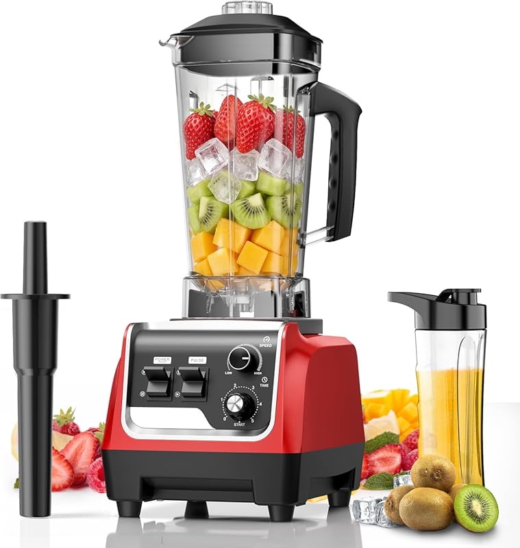 1800W Countertop Blender: 70oz Pitcher, 20oz Cup, 28000 RPM for Smooth