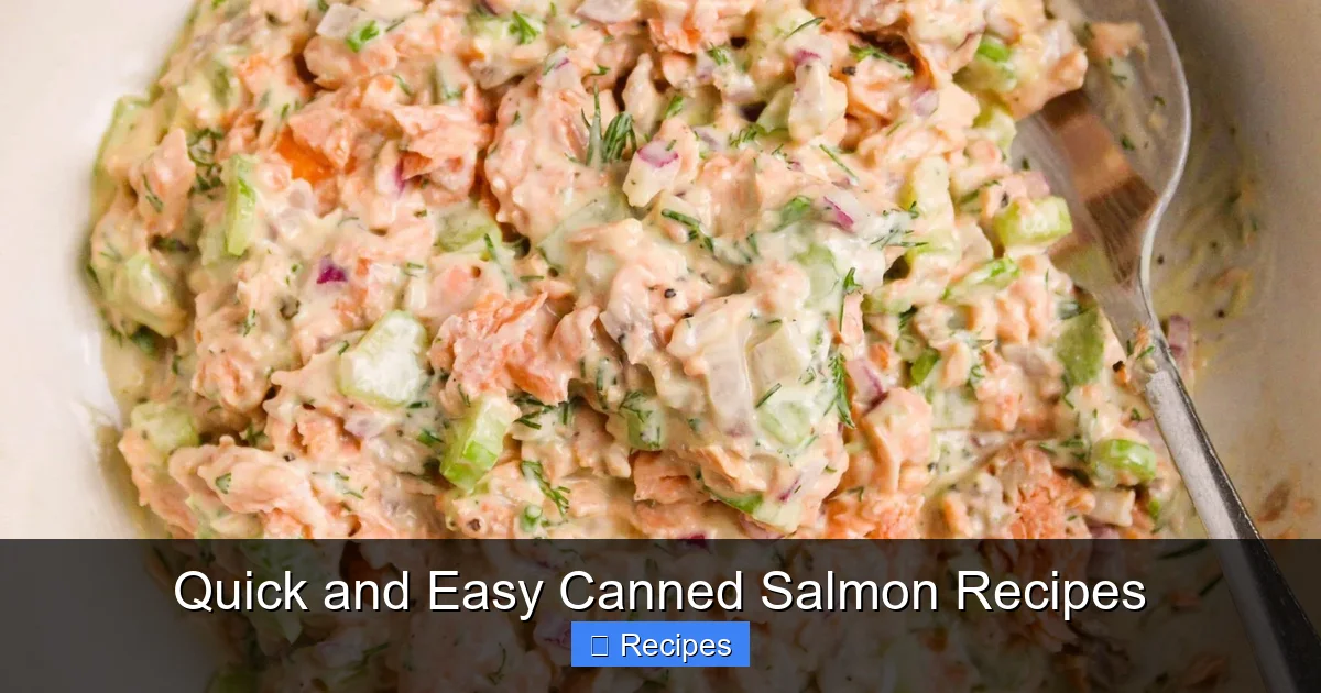 Quick and Easy Canned Salmon Recipes