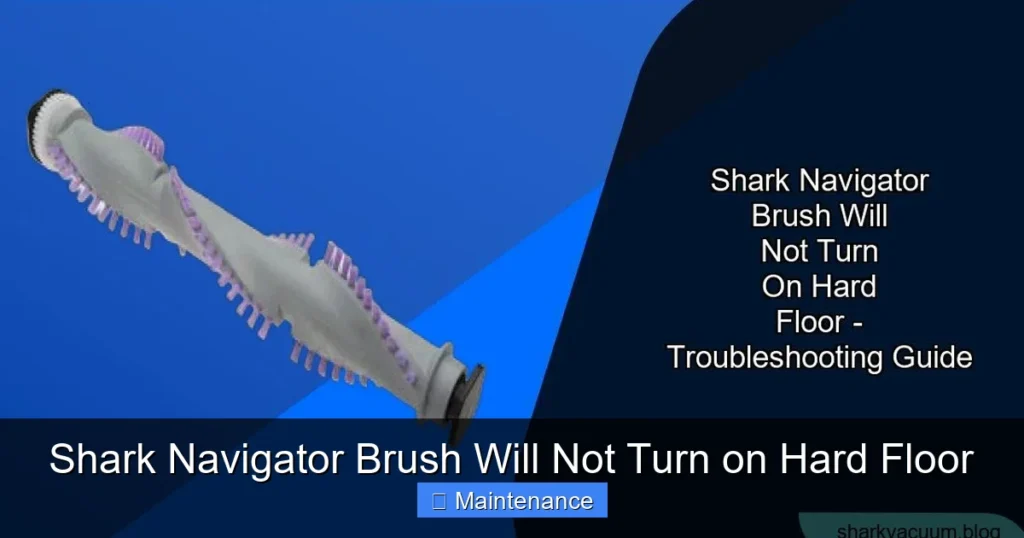 Shark Navigator Brush Will Not Turn on Hard Floor