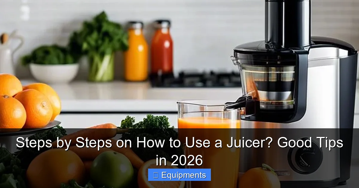Steps by Steps on How to Use a Juicer? Good Tips in 2026