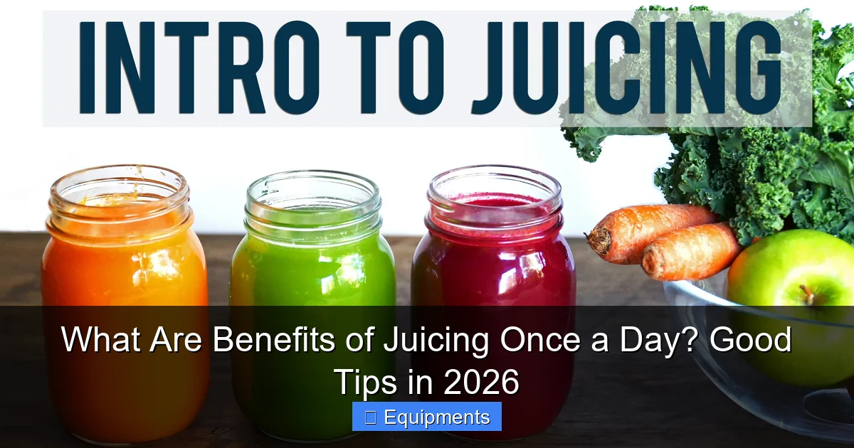 What Are Benefits of Juicing Once a Day? Good Tips in 2026