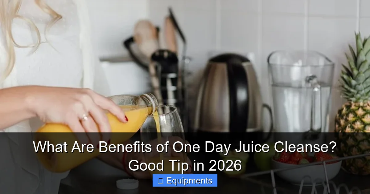 What Are Benefits of One Day Juice Cleanse? Good Tip in 2026