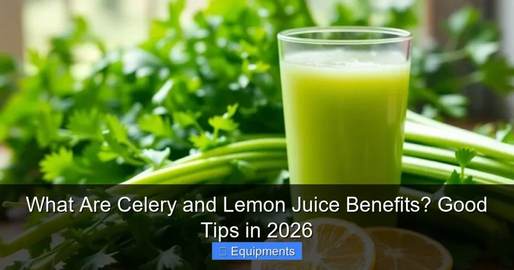 What Are Celery and Lemon Juice Benefits? Good Tips in 2026