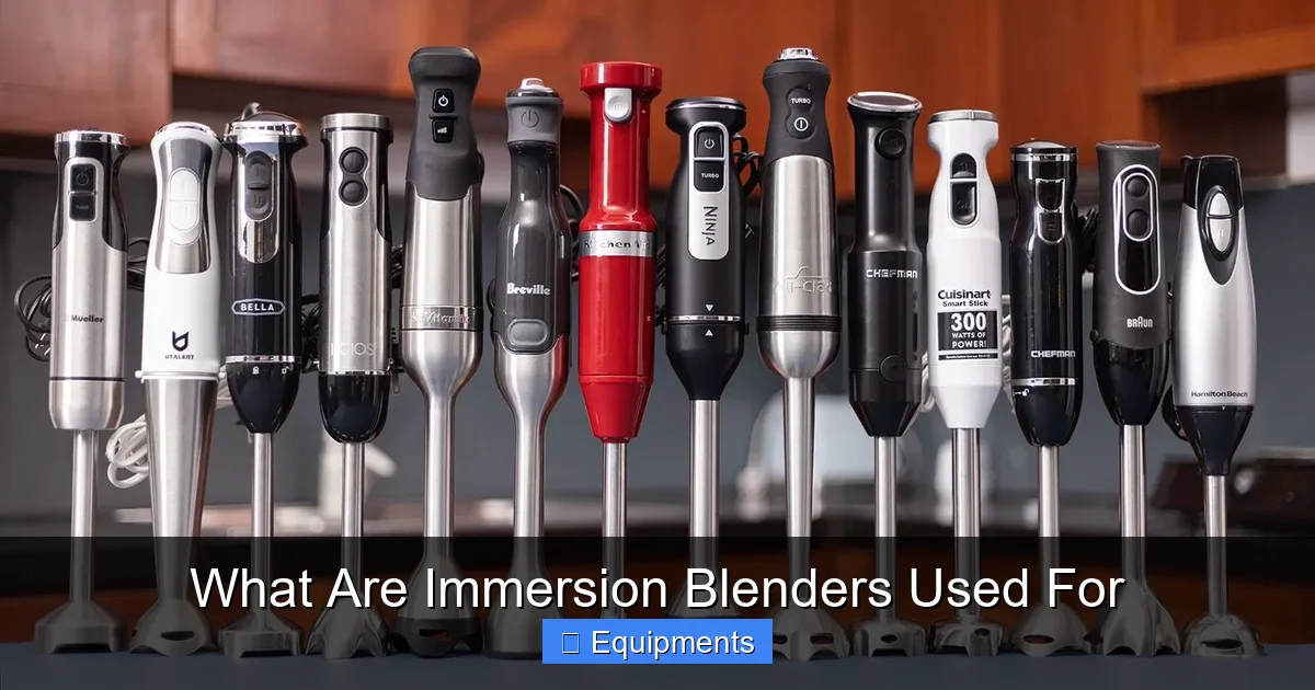 What Are Immersion Blenders Used For