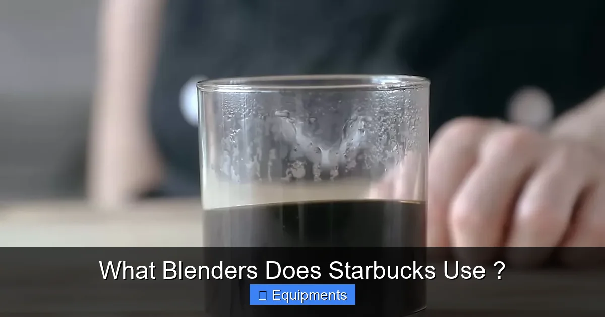 What Blenders Does Starbucks Use ?