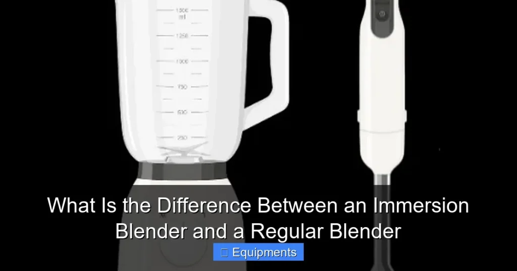 What Is the Difference Between an Immersion Blender and a Regular Blender