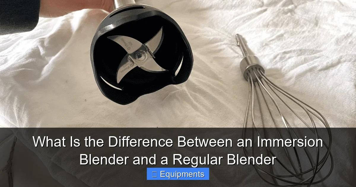 What Is the Difference Between an Immersion Blender and a Regular Blender