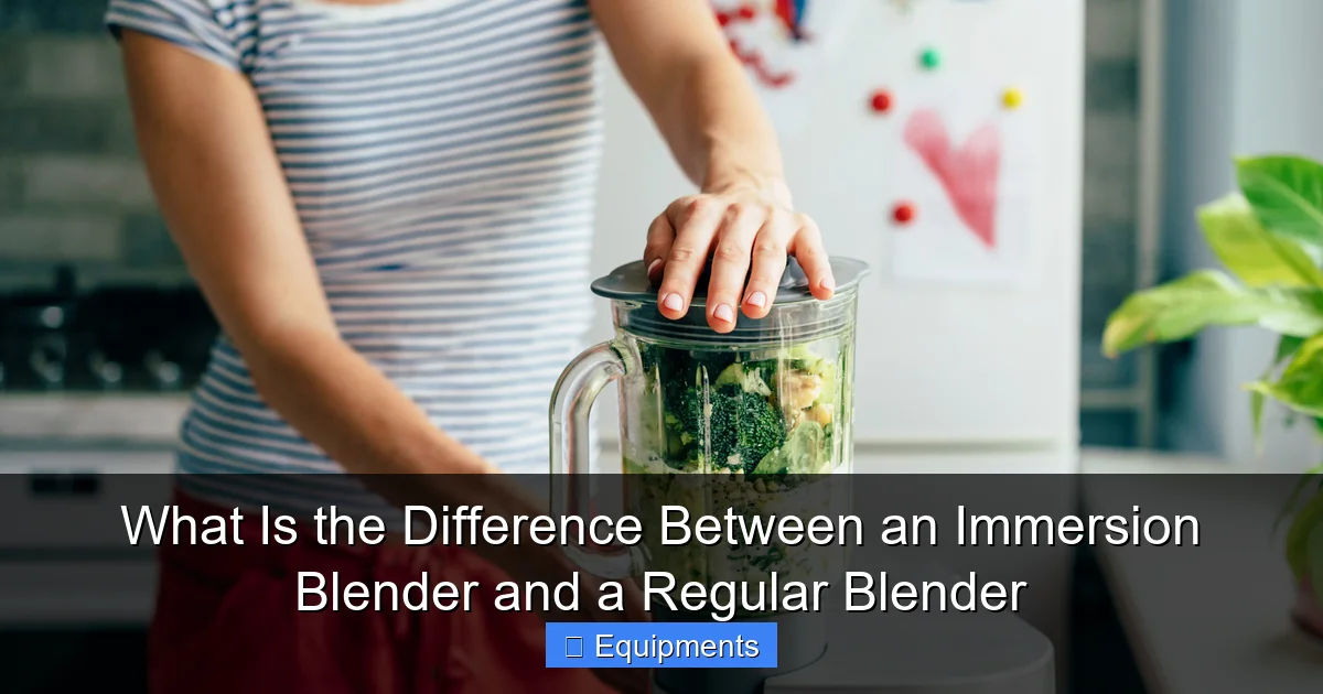 What Is the Difference Between an Immersion Blender and a Regular Blender