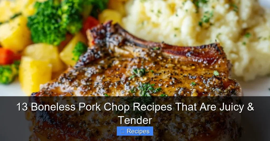 13 Boneless Pork Chop Recipes That Are Juicy & Tender