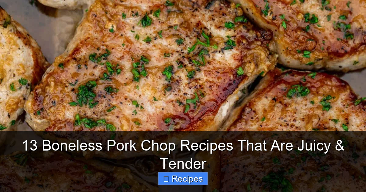 13 Boneless Pork Chop Recipes That Are Juicy & Tender