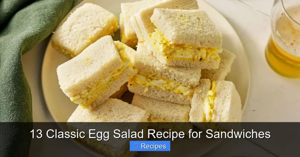 13 Classic Egg Salad Recipe for Sandwiches