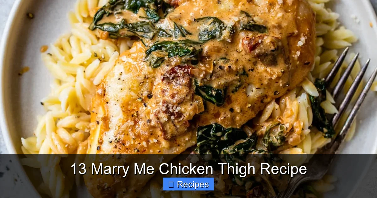 13 Marry Me Chicken Thigh Recipe