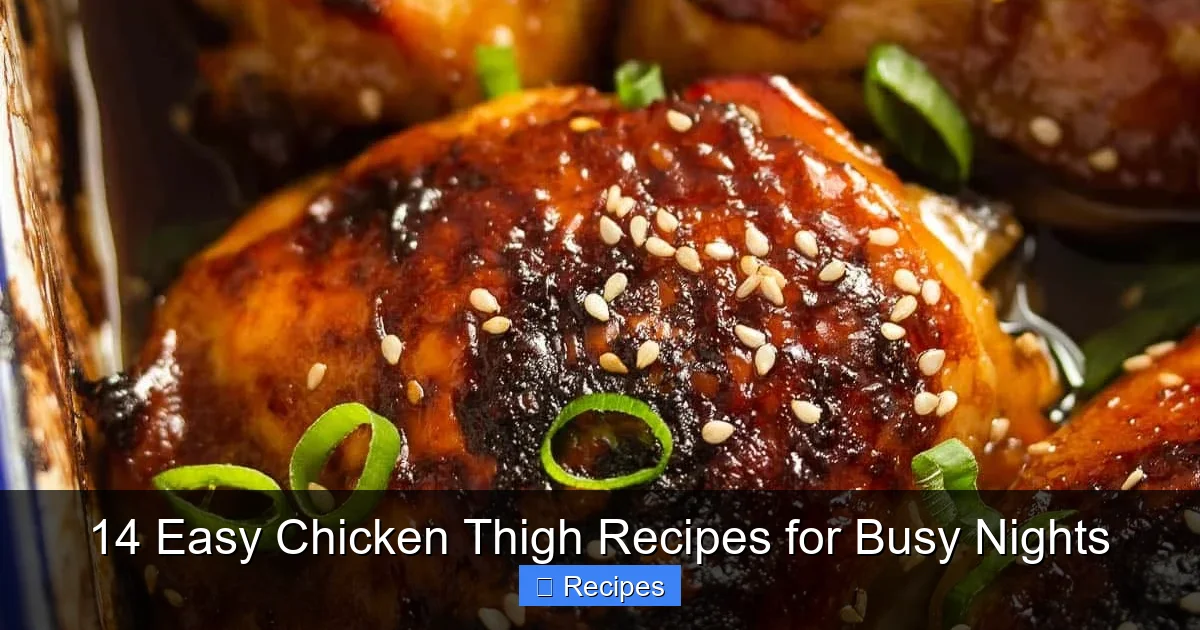 14 Easy Chicken Thigh Recipes for Busy Nights
