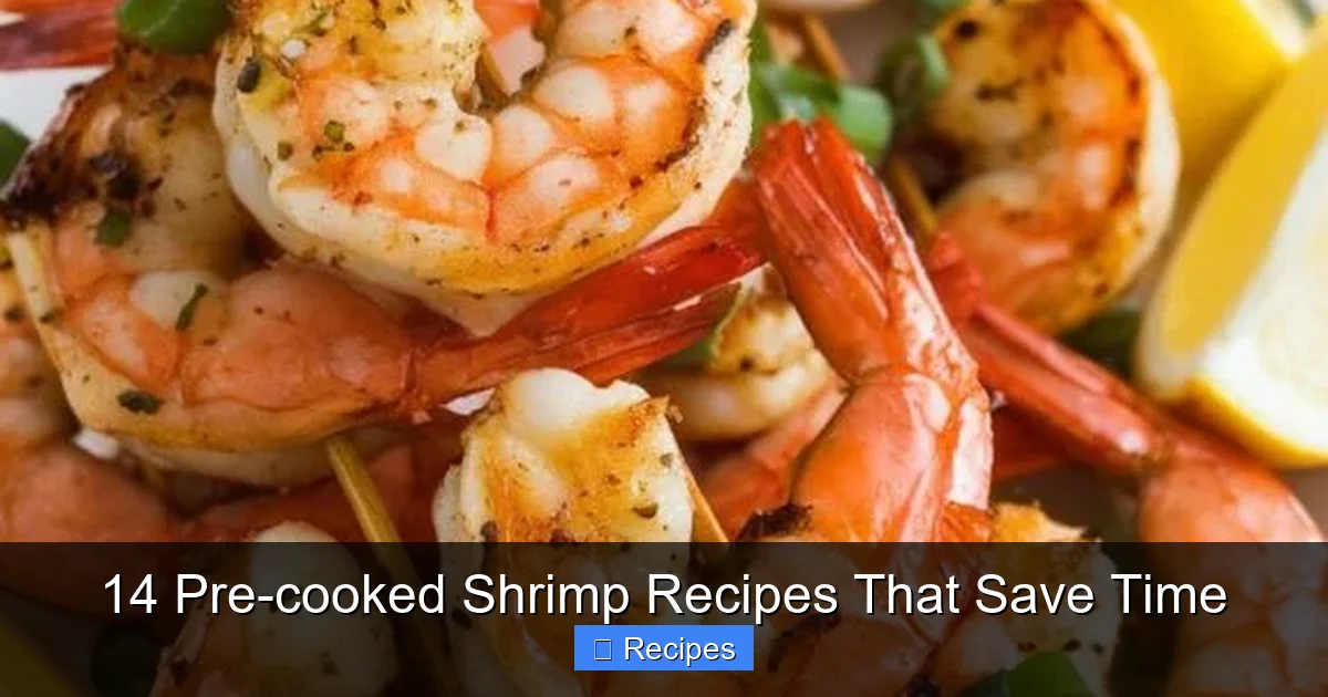 14 Pre-cooked Shrimp Recipes That Save Time