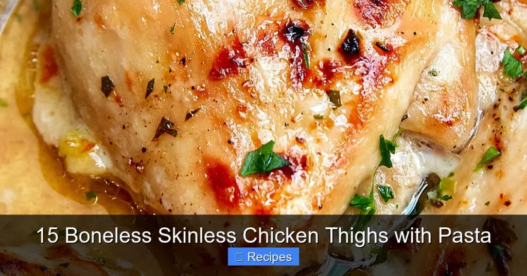 15 Boneless Skinless Chicken Thighs with Pasta
