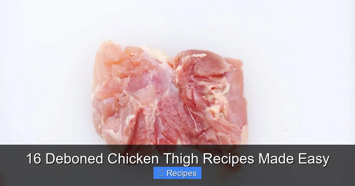16 Deboned Chicken Thigh Recipes Made Easy