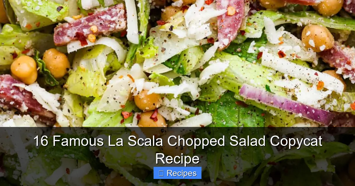 16 Famous La Scala Chopped Salad Copycat Recipe