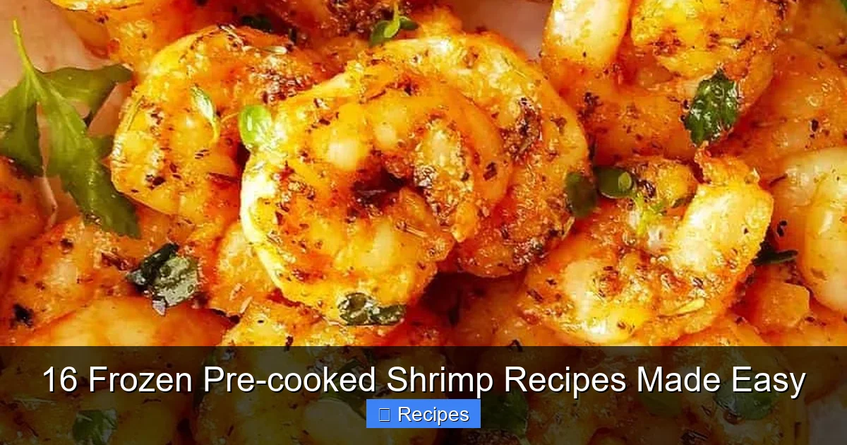 16 Frozen Pre-cooked Shrimp Recipes Made Easy