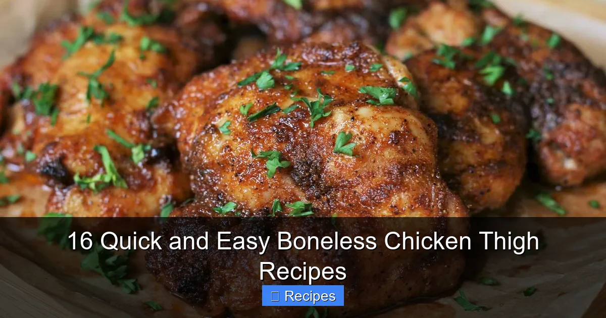 16 Quick and Easy Boneless Chicken Thigh Recipes