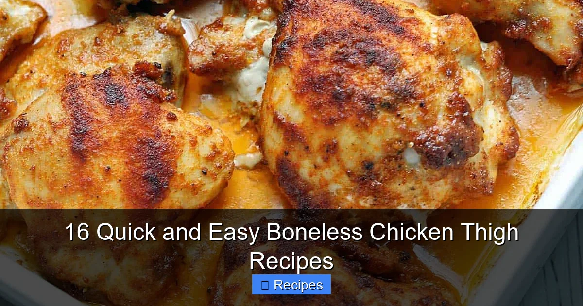 16 Quick and Easy Boneless Chicken Thigh Recipes